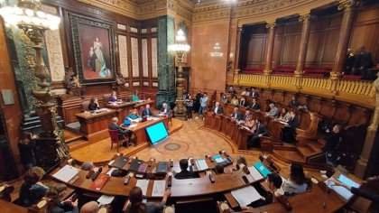 Pleno del Ayuntamiento de Barcelona en 2022.
