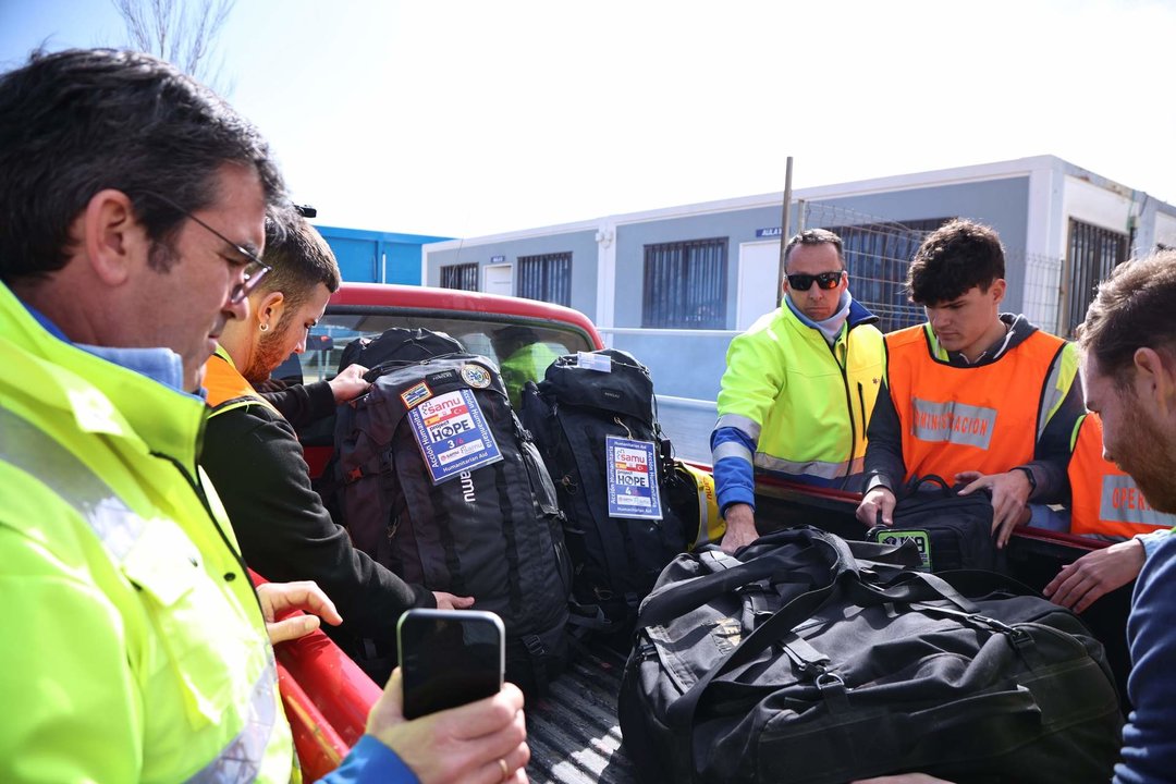 Profesionales del SAMUR que viajaron a Turquía para ayudar en las tareas de rescate tras el terremoto.