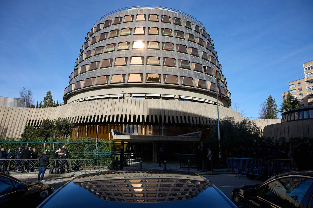 La fachada de la sede del Tribunal Constitucional en Madrid.