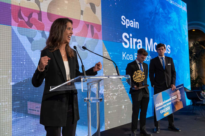 Sira Mogas, fundadora de KOA Biotech y ganadora de los XXI Global eAwards de la Fundación NTT DATA.