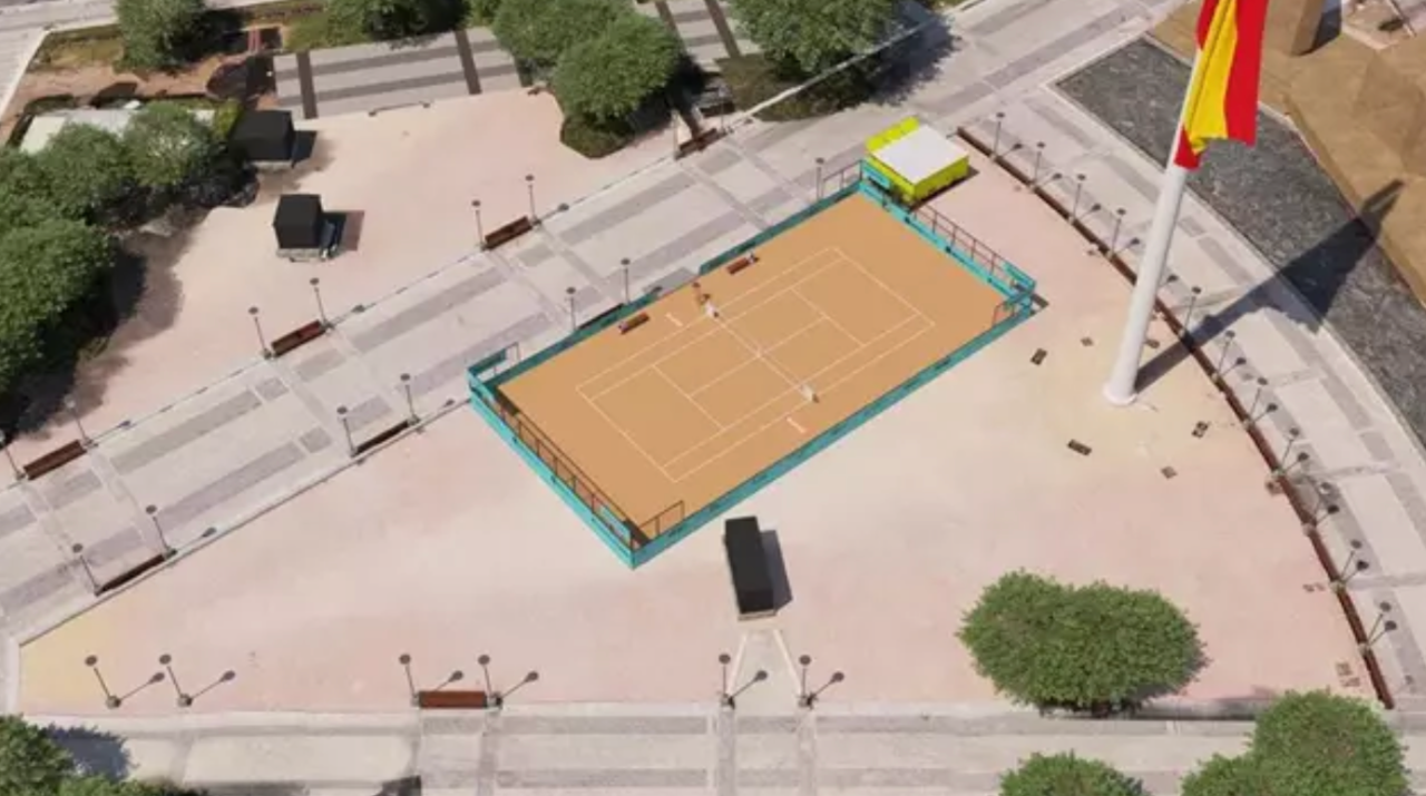 El Mutua Madrid Open instalará una pista de tenis en la Plaza de Colón del 11 de abril al 5 de mayo.
- MUTUA MADRID OPEN
