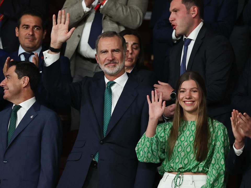 Felipe VI y la infanta Sofía, en la final de la Copa del Rey (Foto: Europa Press Reportajes - Only For Use In Spain).