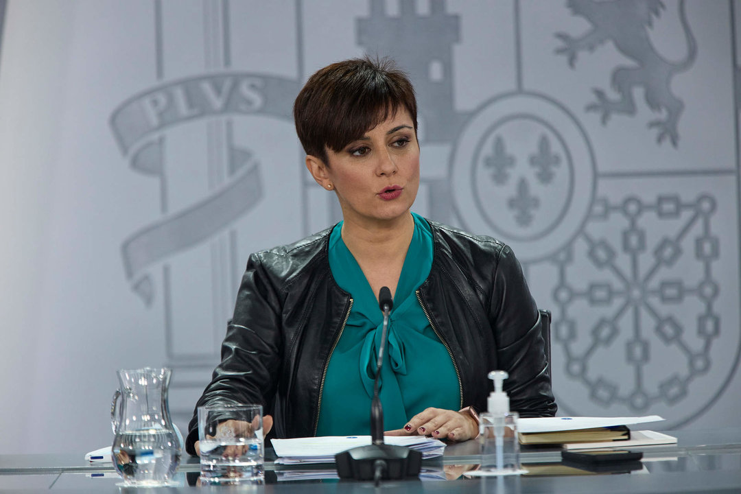 La ministra Portavoz, Isabel Rodríguez, comparece en una rueda de prensa posterior al Consejo de Ministros.