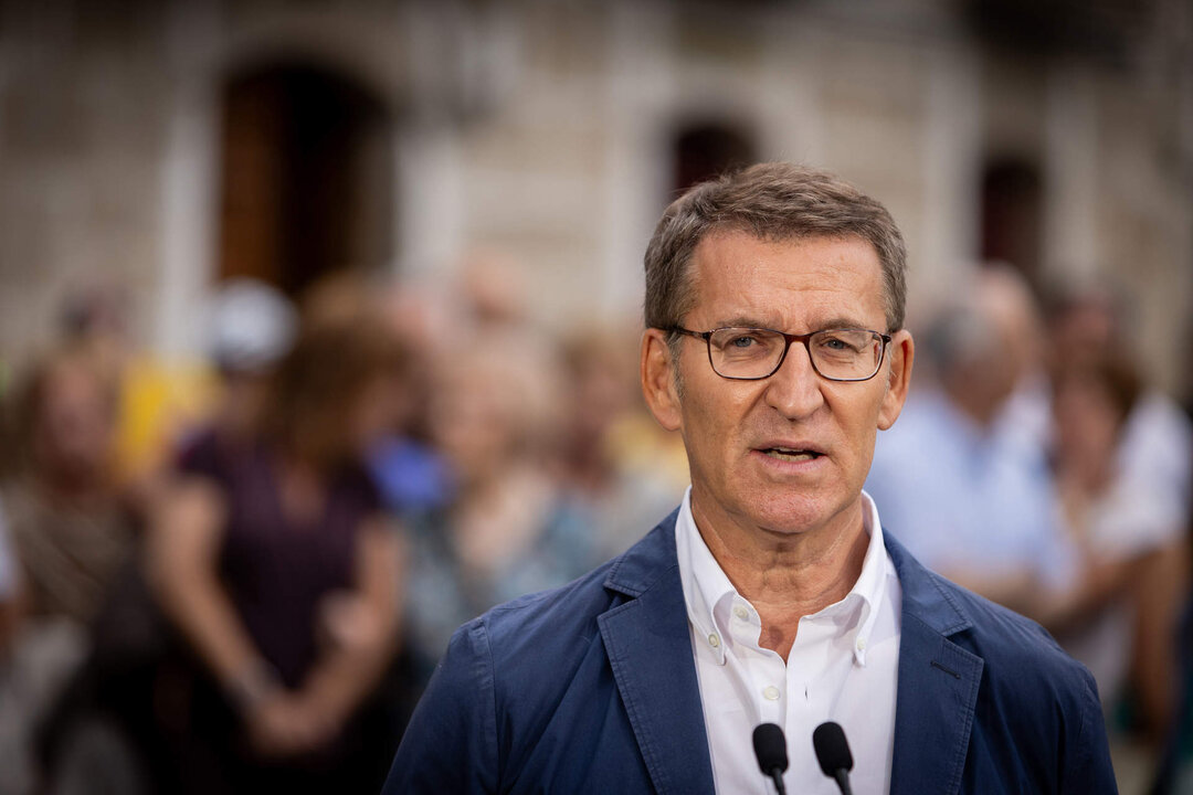 Ourense, 06/07/23. Apertura de la campa&ntilde;a electoral para el 23J del presidente del Partido Popular y candidato a la Presidencia del Gobierno, Alberto N&uacute;&ntilde;ez Feij&oacute;o.

Fotos: Agostime