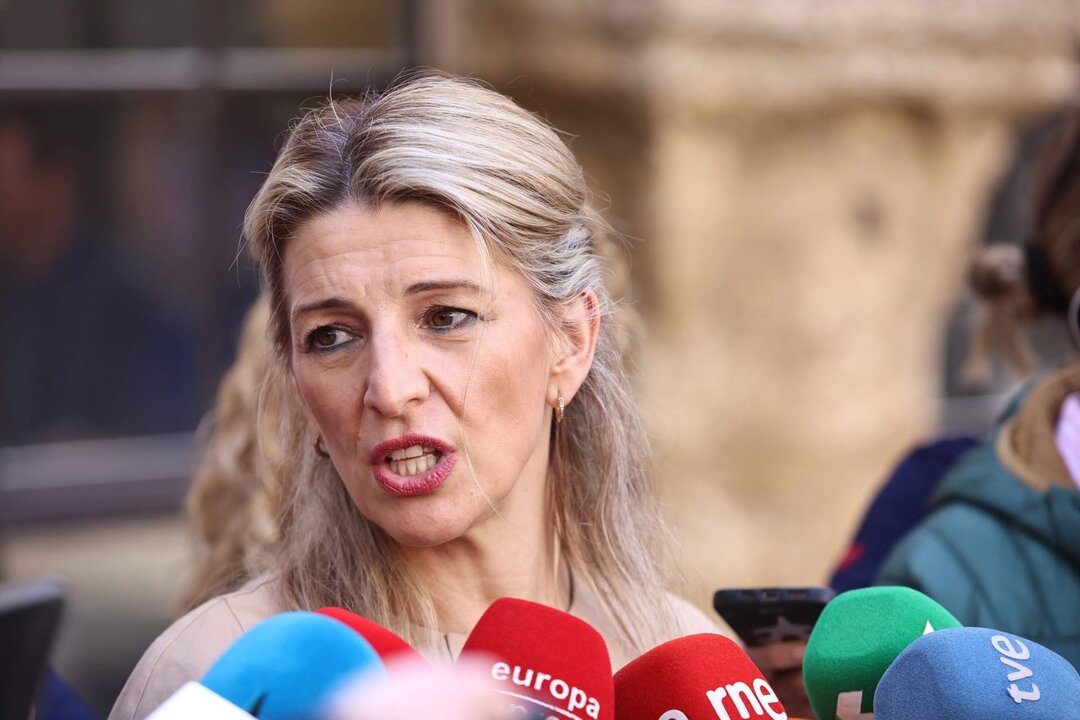 La vicepresidenta segunda y ministra de Trabajo y Econom&iacute;a Azul, Yolanda D&iacute;az,