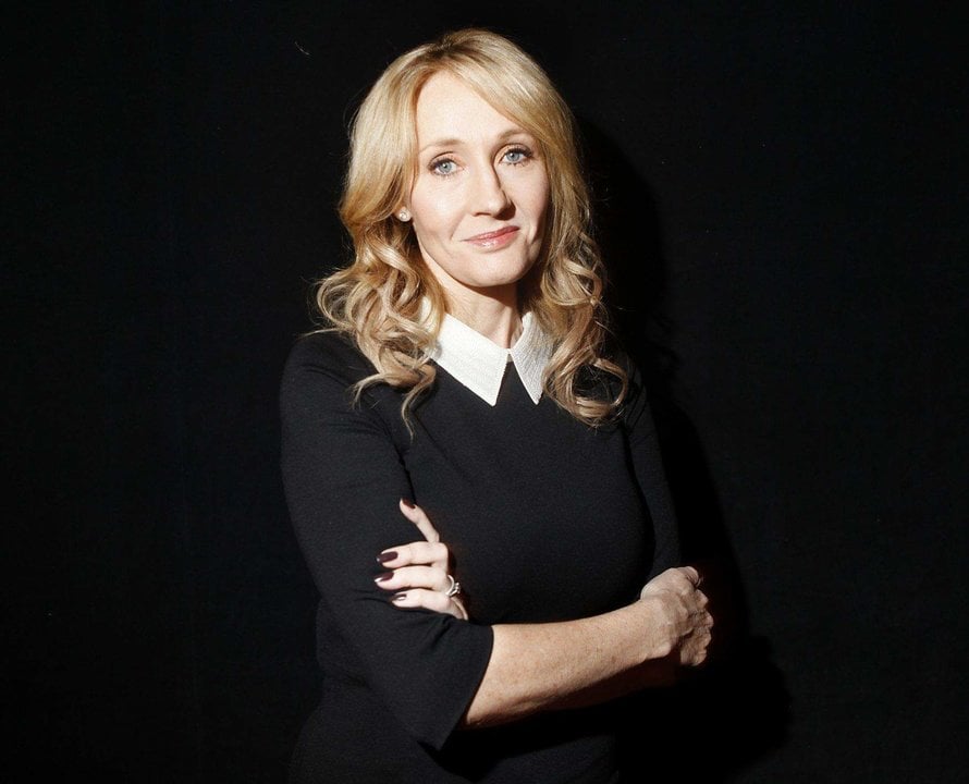 El cambio de J. K. Rowling: Antes y después. Fuente | Pinterest.