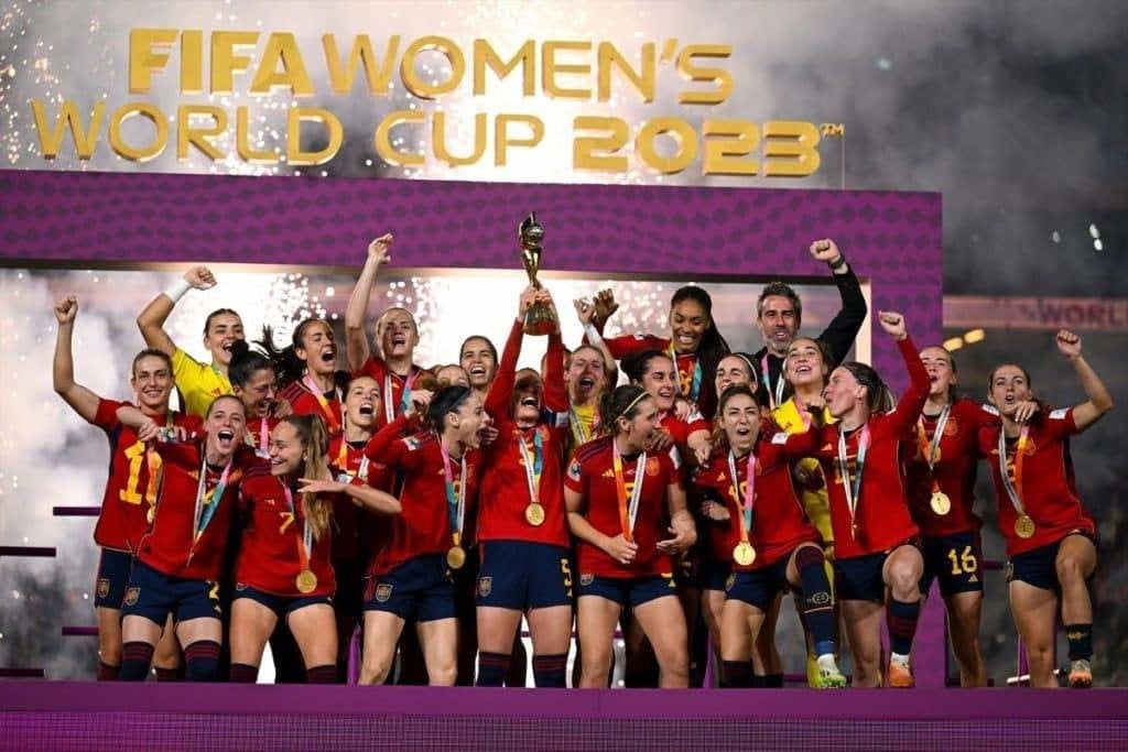 La selección española gana el Mundial Femenino de Fútbol.