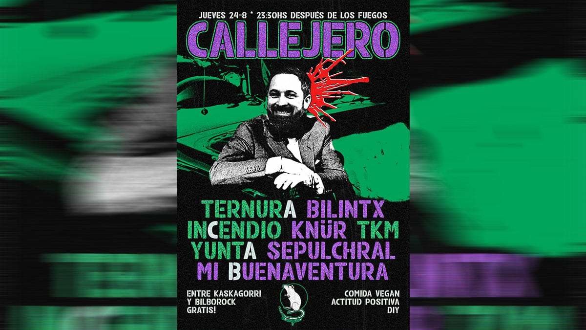 Guindilla a los autores del cartel con Santiago Abascal recibiendo un tiro en la nuca y a quienes lo han difundido