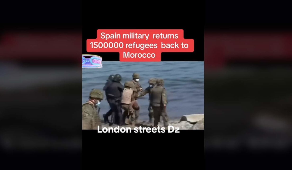Vídeo de la intervención de los militares en Ceuta.