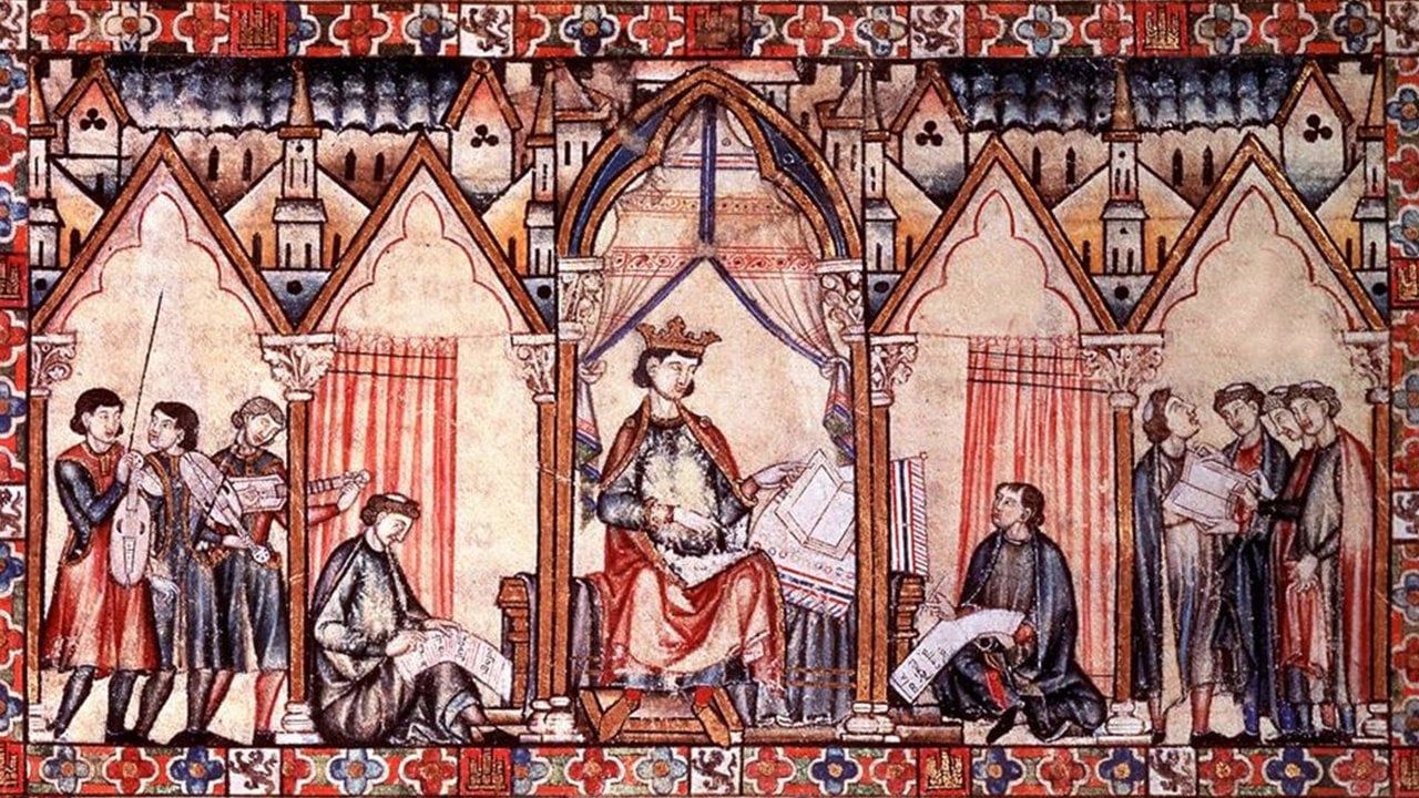 Alfonso X el Sabio de Castilla, rey al que se le atribuye el primer estándar de la lengua
