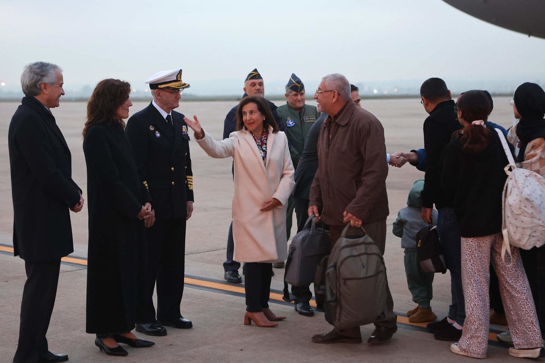 Un total de 139 hispanopalestinos y sus familiares evacuados de Gaza llegan a Madrid a bordo de un A330 del Ejército del Aire y del Espacio (Foto: Iñaki Gómez/MDE).