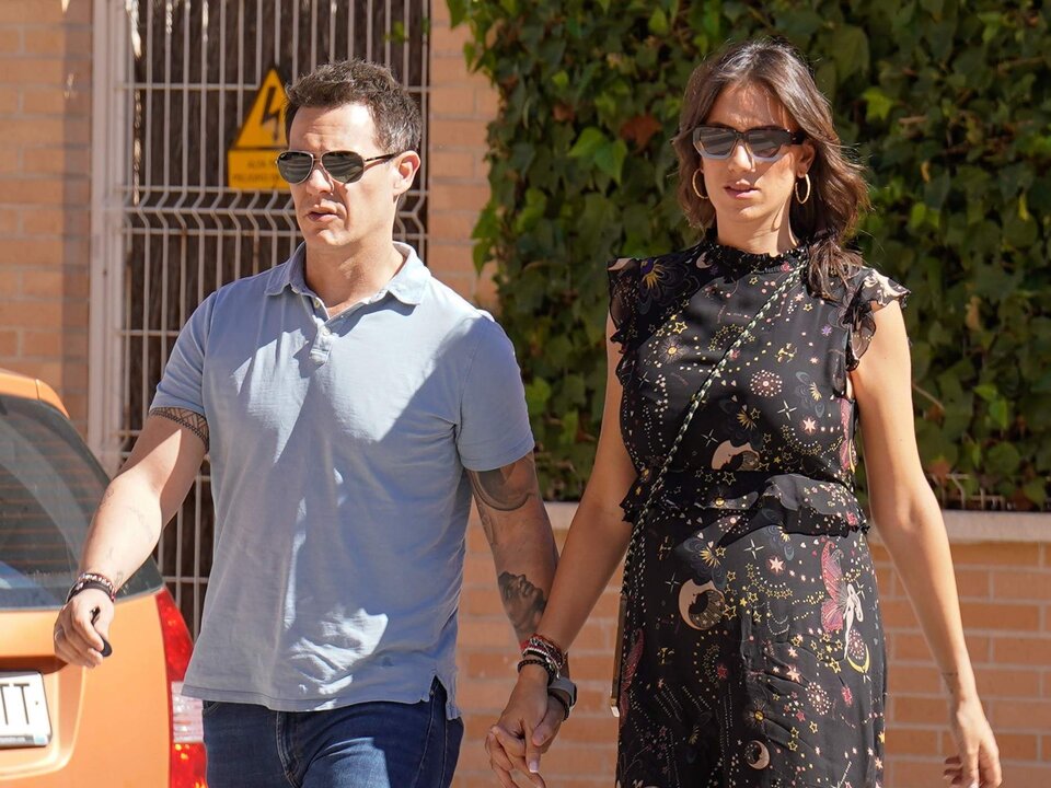 Patricia Pardo y Christian G&aacute;lvez dan un paseo tras salir de un restaurante a 29 de Septiembre de 2023 en Madrid (Espa&ntilde;a).