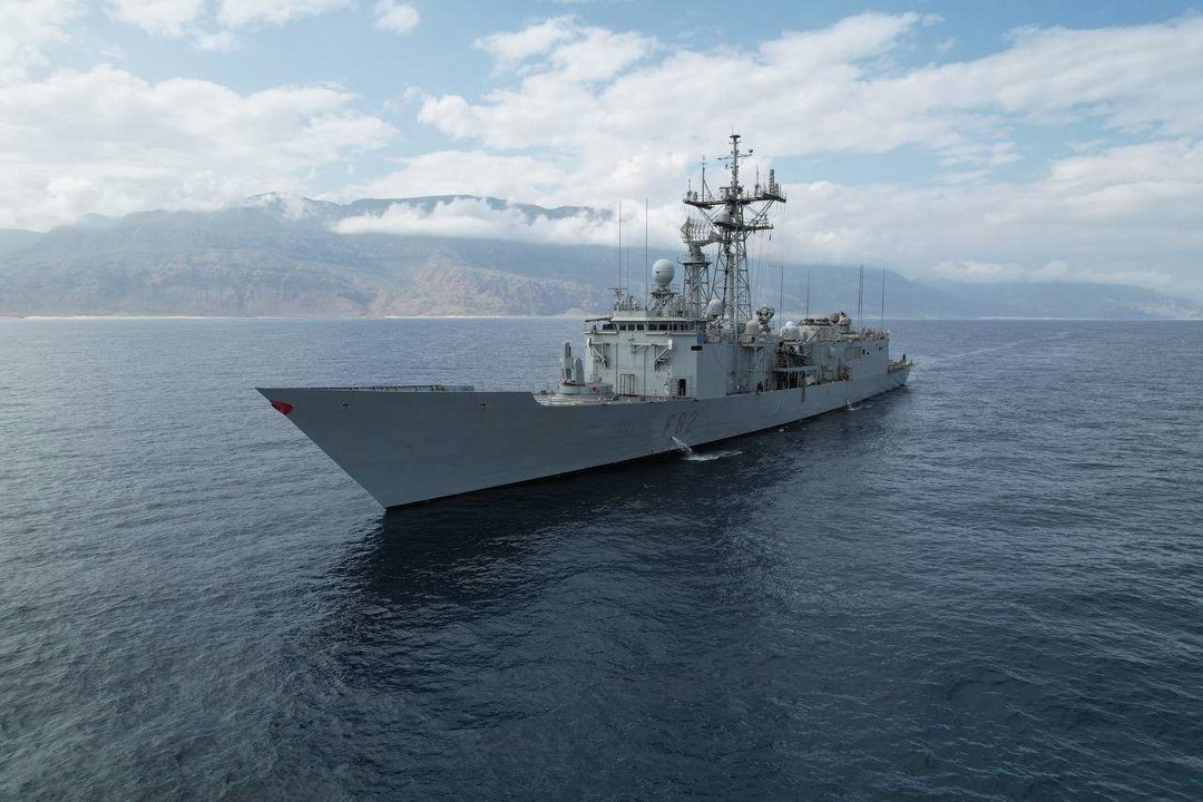 Fragata 'Victoria', desplegada en la 'Operación Atalanta'.