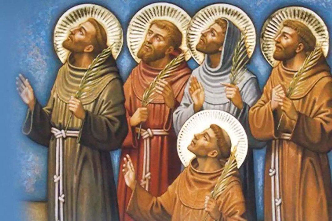 Hoy se celebra el día de San Berardo, Otón, Pedro, Acursio y Adyuto, mártires de Marrakech