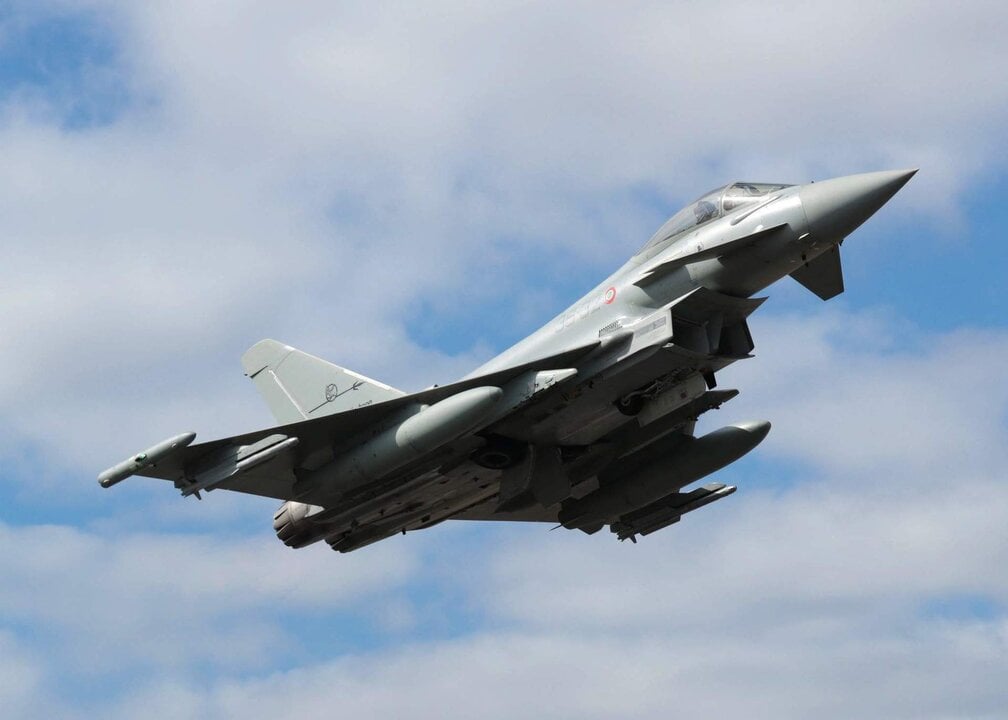 Juan Bengoechea y el Eurofighter del Ala 14