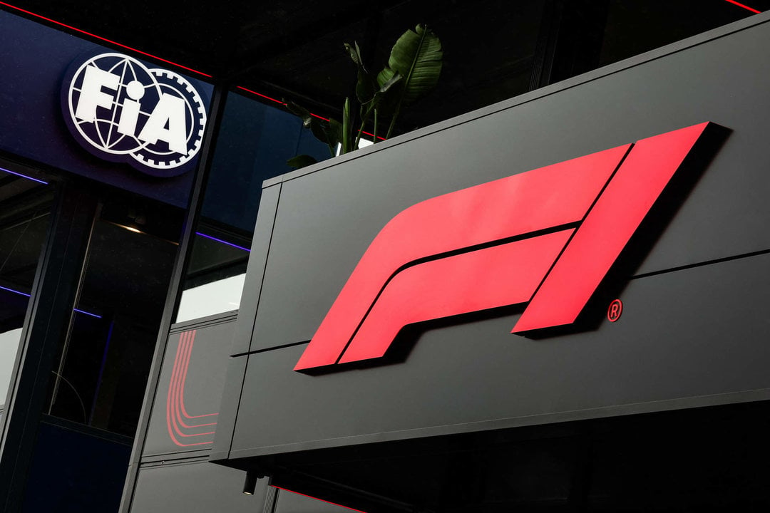 F1 & FIA logo during the 2023 Formula 1 MSC Cruises Belgian Grand Prix, 12th round of the 2023 Formula One World Championship from July 28 to 30, 2023 on the Circuit de Spa-Francorchamps, in Stavelot, Belgium - Photo Florent Gooden / DPPI