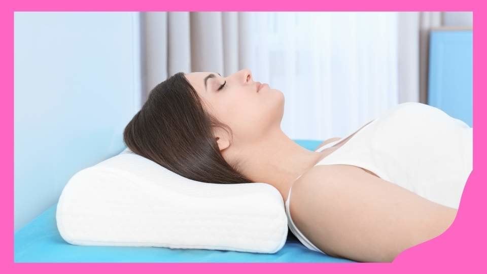 HOMCA Almohada cervical de espuma viscoelástica para aliviar el dolor de  cuello, almohada ortopédica de contorno para dormir de lado, espalda y