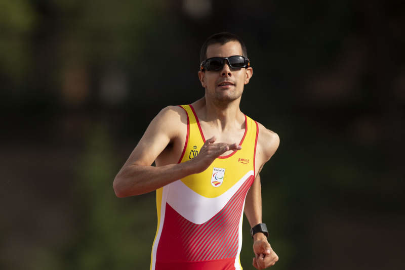 El atleta español Lorenzo Albadalejo durante una competición. (Foto: CPE / EP)