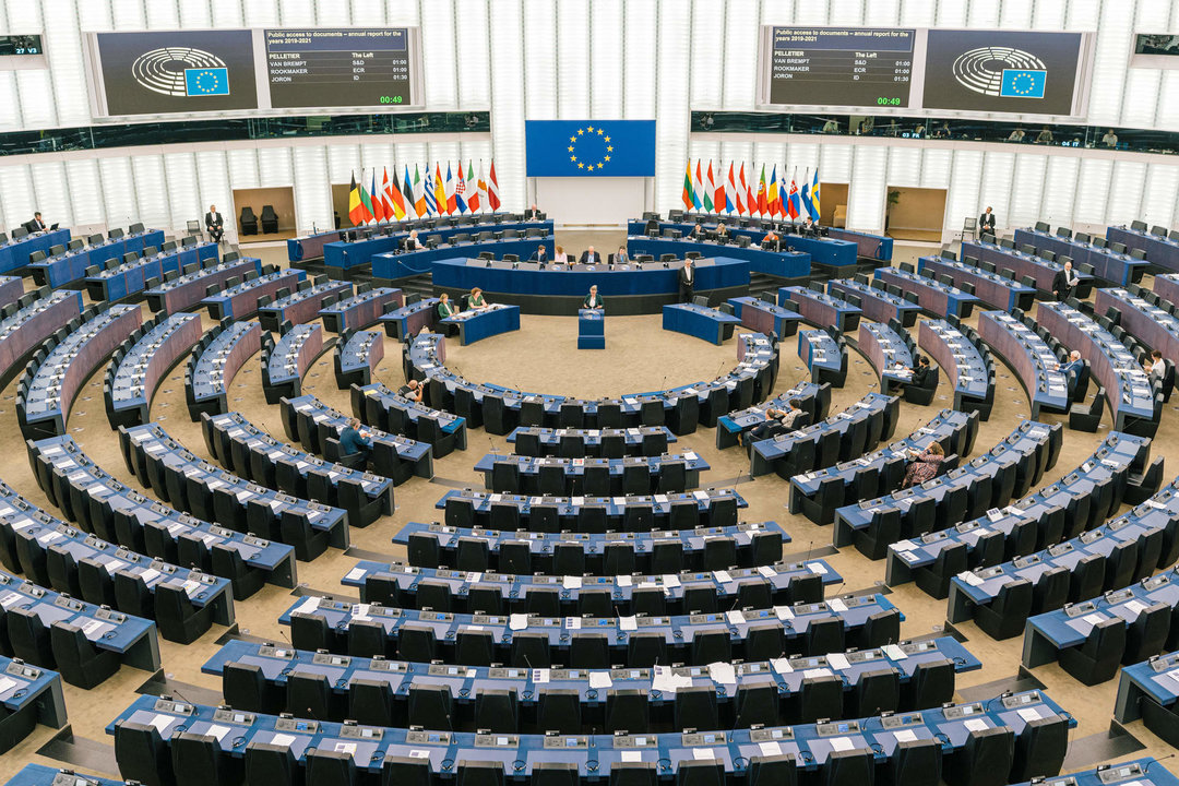 Vista general del hemiciclo del Parlamento Europeo (Foto: Europa Press)