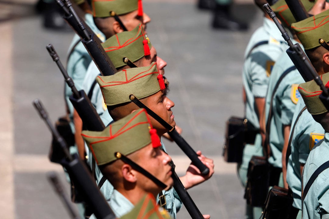 Legionarios del Tercio 'Duque de Alba' 2º de la Legión, en Málaga (Foto: Álex Zea / Europa Press).