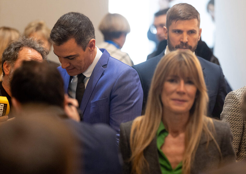 El presidente del Gobierno, Pedro S&aacute;nchez y su mujer Bego&ntilde;a G&oacute;mez.