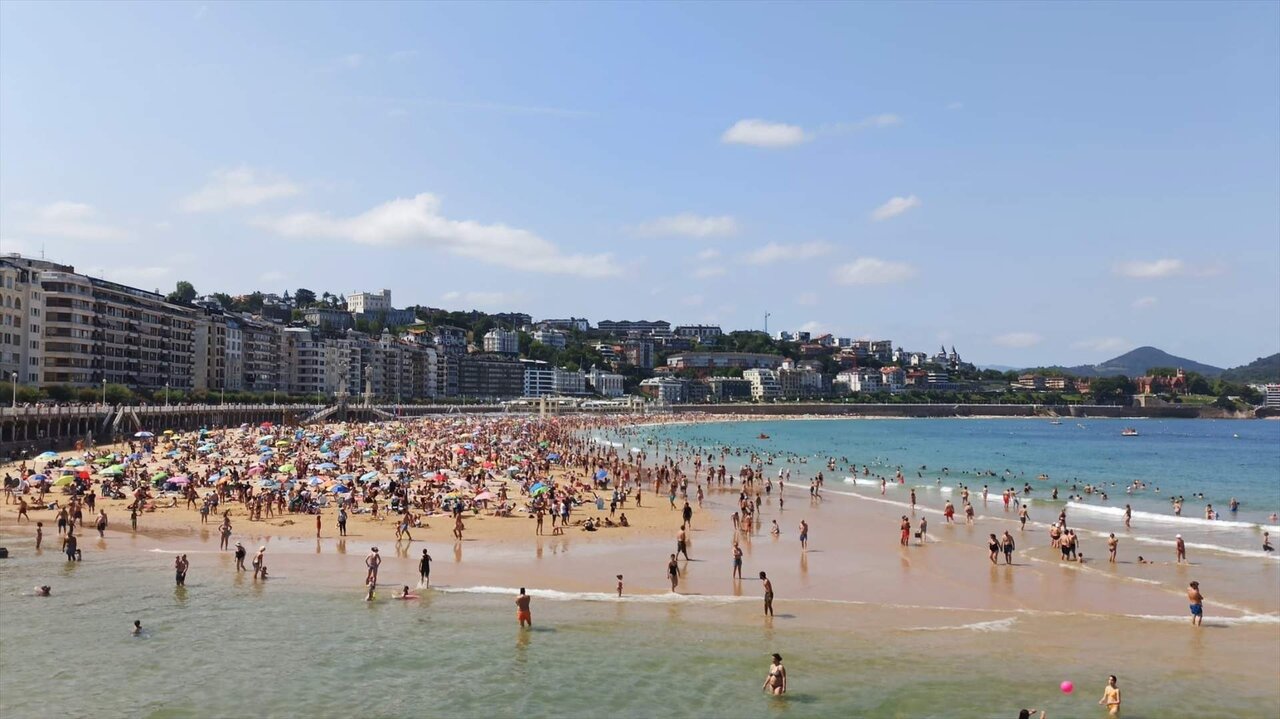 La playa de La Concha de San Sebasti&aacute;n. Fuente: EuropaPress