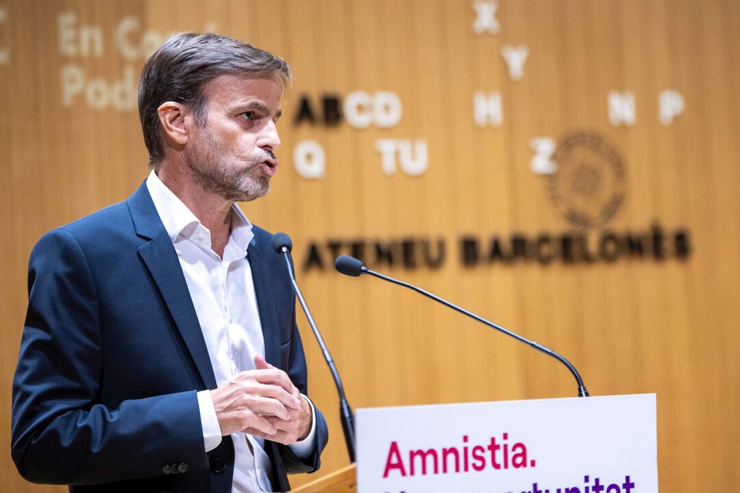 El candidato de los Comuns a las elecciones europeas y n&uacute;mero 2 de Sumar en estos comicios, Jaume Asens.