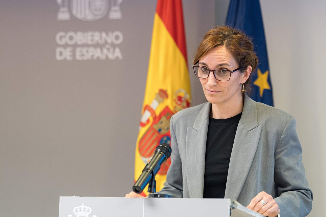 La ministra de Sanidad, M&oacute;nica Garc&iacute;a, ofrece una rueda de prensa tras el pleno del Consejo Interterritorial del Sistema Nacional de Salud (CISNS), en la sede del Ministerio, a 14 de junio de 2024, en Madrid.