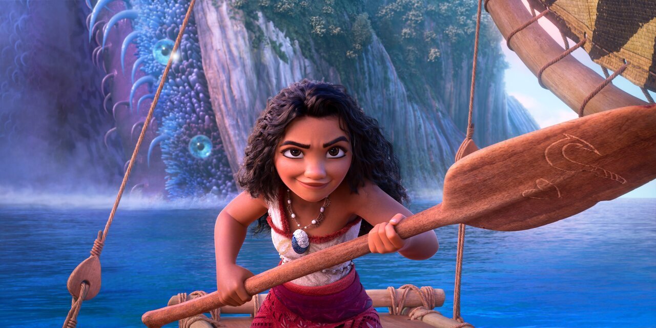 PERILS ABOUND &ndash; In Walt Disney Animation Studios&rsquo; all-new epic animated musical, &ldquo;Moana 2,&rdquo;  three years since her first voyage, Moana is on an expansive journey in search of people beyond the shores of Motunui.  Joined by Maui and a brand-new crew of unlikely seafarers, Moana must journey to the far seas of Oceania and into dangerous, long-lost waters for an adventure unlike anything she&rsquo;s ever faced. Featuring the voices of Auli&lsquo;i Cravalho as Moana and Dwayne Johnson as Maui, &ldquo;Moana 2&rdquo; opens in theaters November 27, 2024. &copy; 2024 Disney Enterprises, Inc. All Rights Reserved.