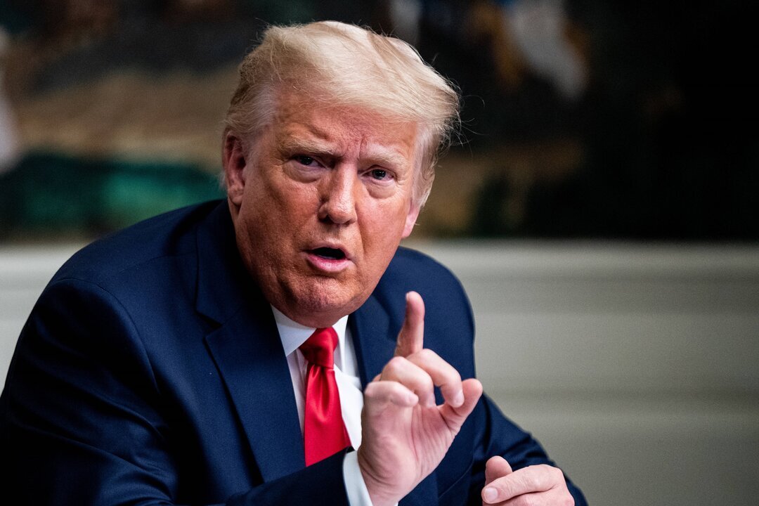 November 26, 2020, Washington, District of Columbia, USA: United States President DONALD J. TRUMP speaks via teleconference to representatives of each branch of the Armed Forces, including the Space Force, from the Diplomatic Room of the White House on Thanksgiving Day in Washington, DC on November 26, 2020.  In answering questions from the media he called the election 'a massive fraud.' (Credit Image: � Erin Schaff/CNP via ZUMA Wire)