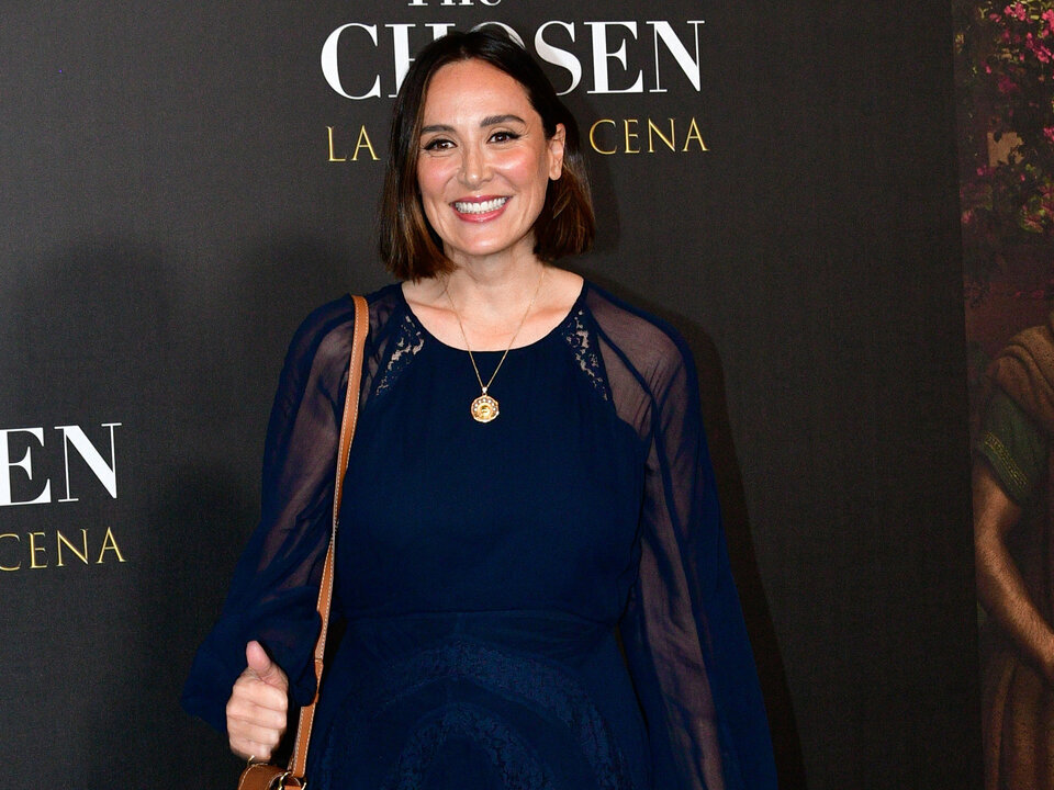 Tamara Falc&oacute; durante el estreno de &lsquo;The Chosen: La &uacute;ltima cena&rsquo; en el cine Callao, a 25 de marzo de 2025, en Madrid (Espa&ntilde;a). La capital espa&ntilde;ola se convierta en el nuevo epicentro del fen&oacute;meno mundial de la serie, cuyo&nbsp;evento se retrasmite en directo&nbsp;a todo el mundo.

&Oacute;scar Ortiz / Europa Press
26/3/2025