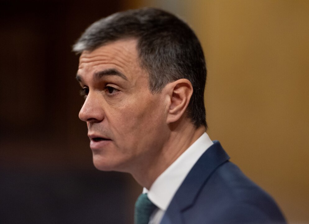 Cargar m&aacute;is
El presidente del Gobierno, Pedro S&aacute;nchez, interviene durante una sesi&oacute;n plenaria en el Congreso de los Diputados, a 26 de marzo de 2025, en Madrid.
