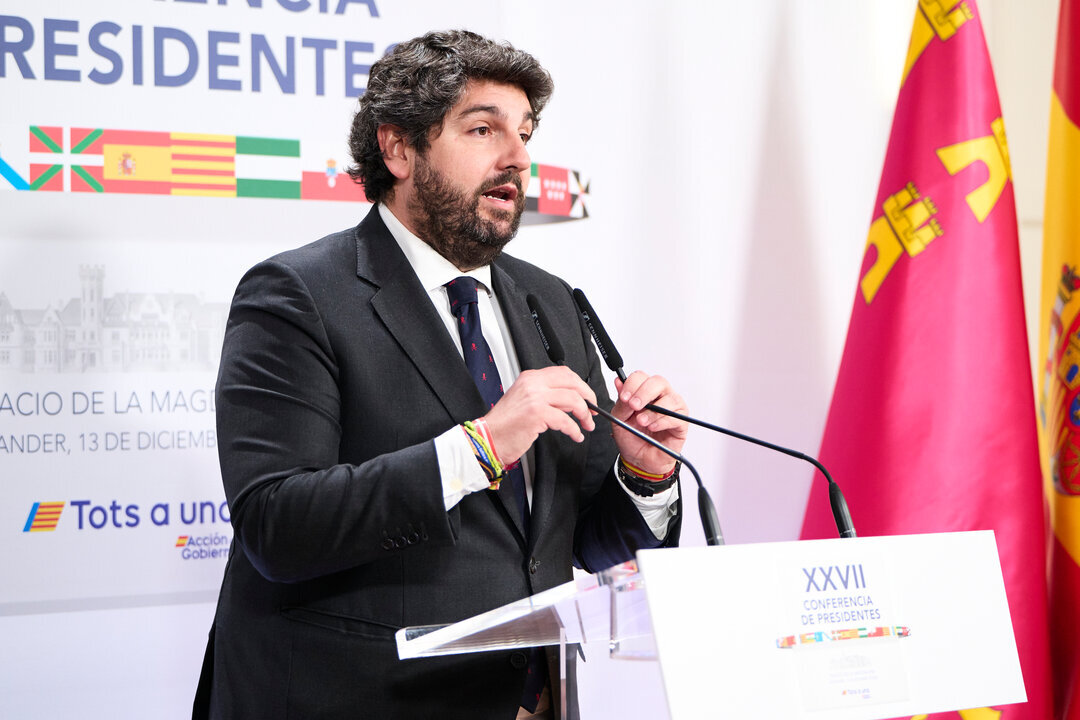 El presidente de la Regi&oacute;n de Murcia, Fernando L&oacute;pez Miras. (Foto: C. Ortiz / Europa Press)
