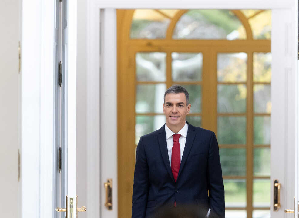 El presidente del Gobierno, Pedro S&aacute;nchez, durante una rueda de prensa, en el Palacio de la Moncloa, a 15 de diciembre de 2025, en Madrid (Espa&ntilde;a). (Eduardo Parra / Europa Press)