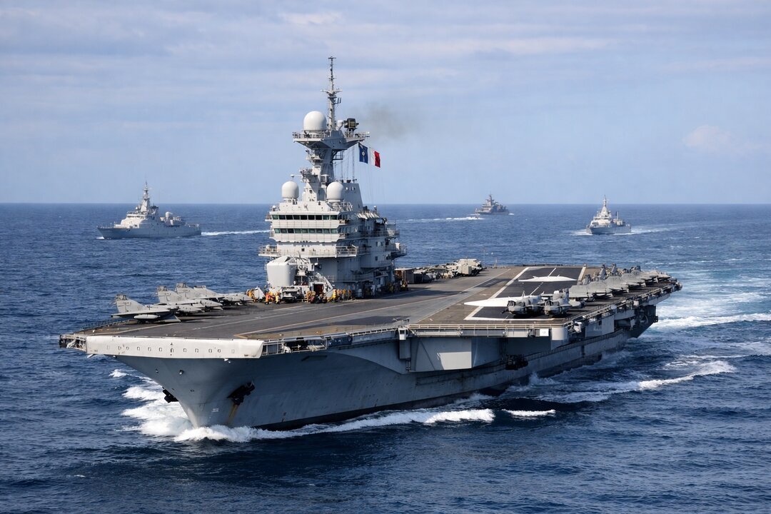 El portaaviones nuclear Charles de Gaulle ya opera en el Atl&aacute;ntico