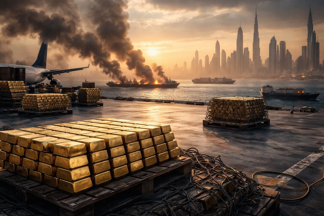 El comercio mundial de oro se bloquea por la guerra en torno a Ir&aacute;n
