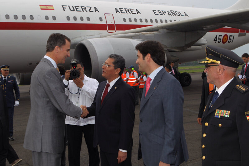 Don Felipe, en su &uacute;ltimo viaje oficial a El Salvador.