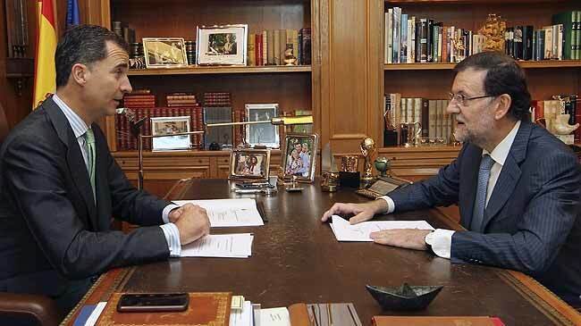 Felipe VI y Mariano Rajoy.