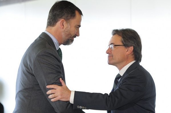 Felipe VI y Artur Mas.