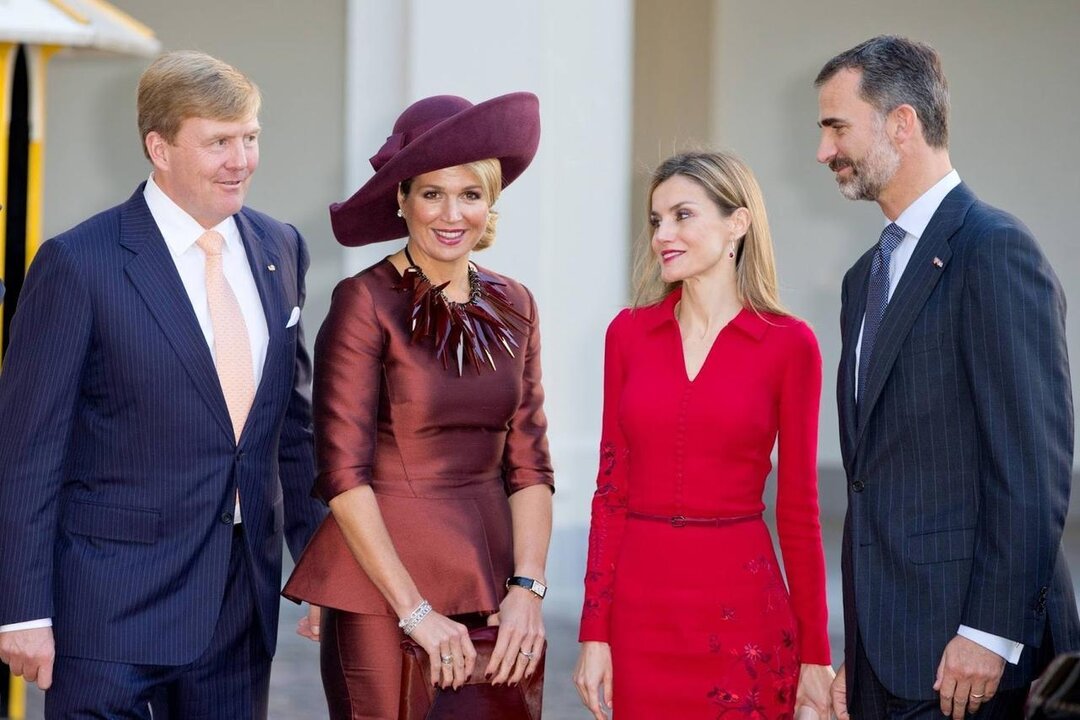 Los reyes Felipe y Letizia junto a Guillermo y M&aacute;xima de Holanda.