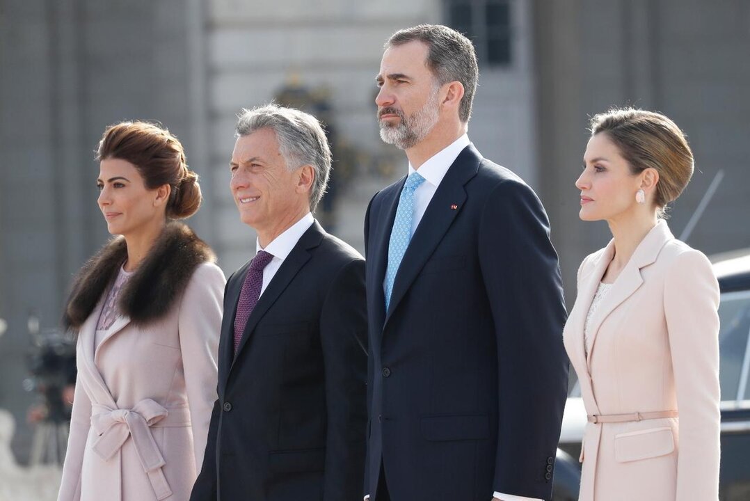 Mauricio Macri y Felipe VI.