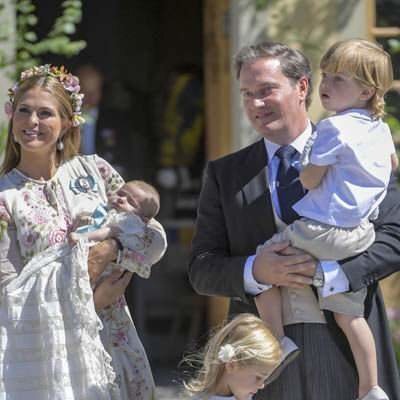 Magdalena de Suecia junto a su familia