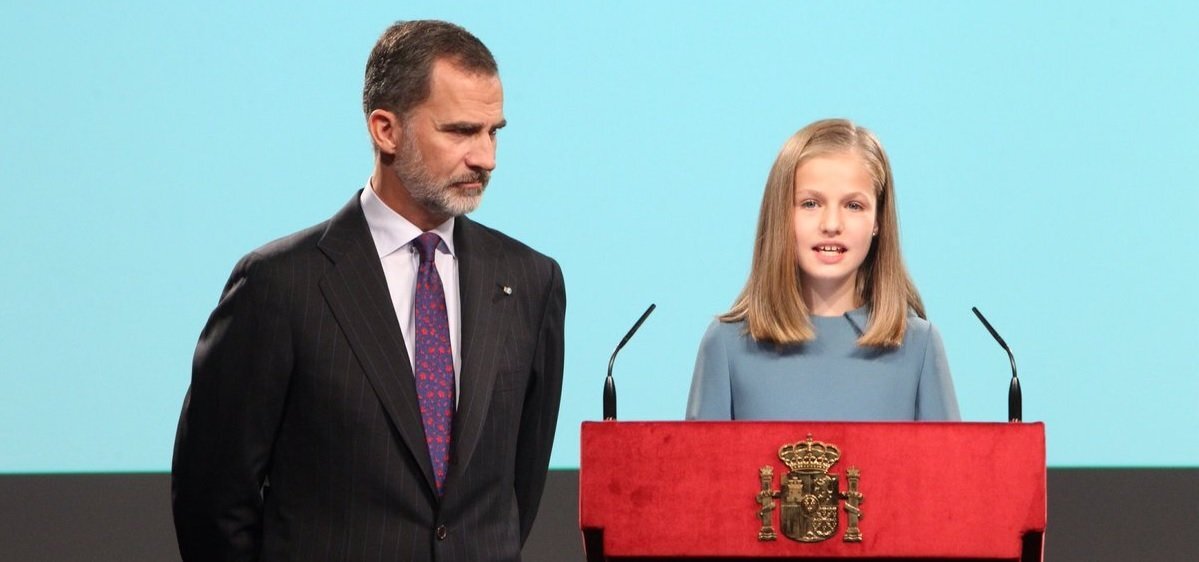 La princesa Leonor, en la lectura de la Constituci&oacute;n.