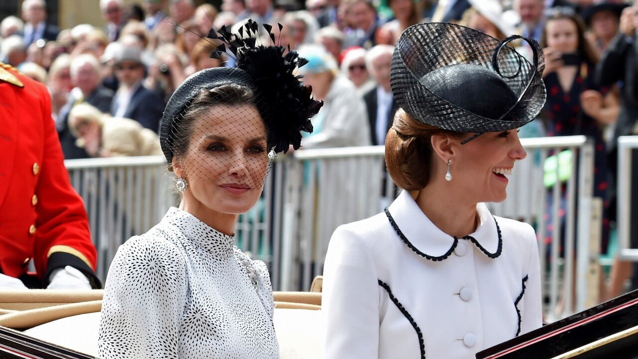 La reina Letizia, en compa&ntilde;ia de Kate Middleton