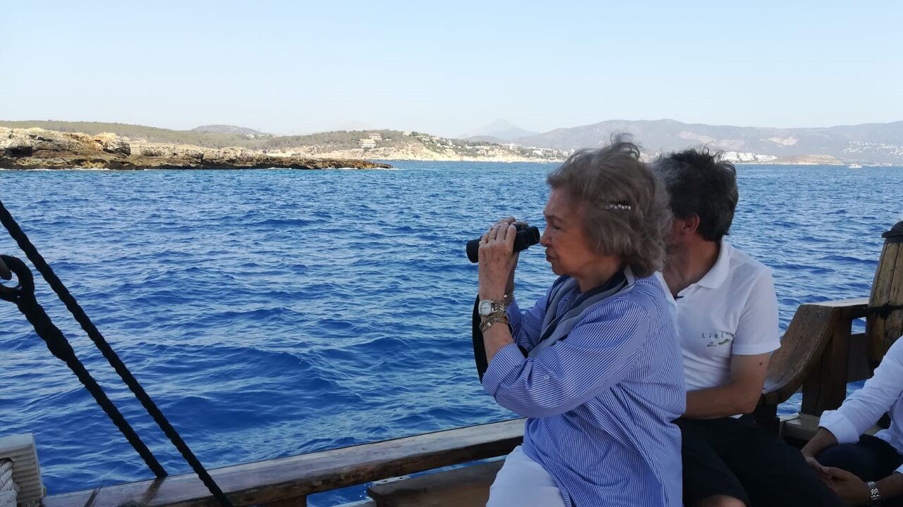 La reina Sof&iacute;a, en Mallorca