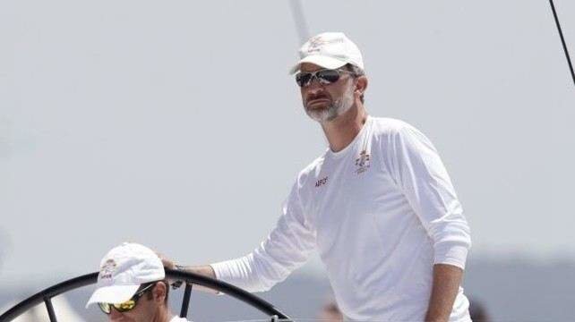 Felipe VI, en una regata en Mallorca.