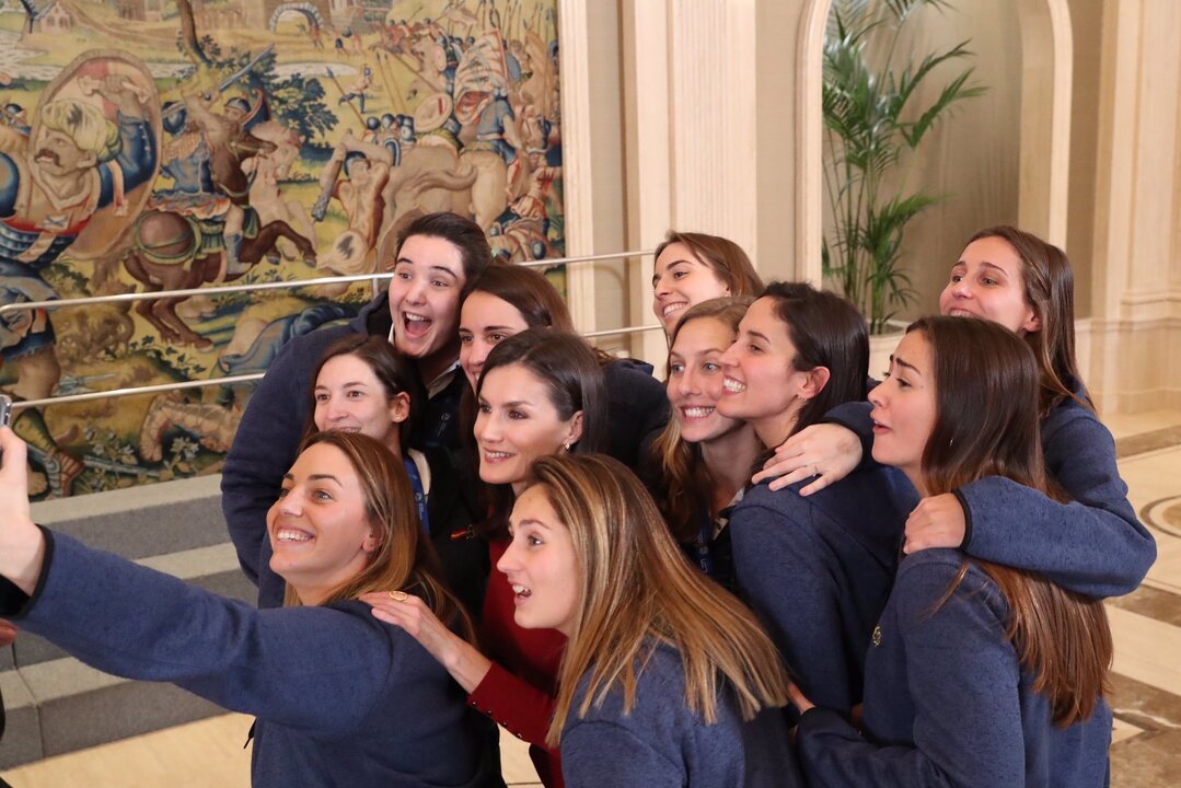El 'selfie' con la selecci&oacute;n espa&ntilde;ola de