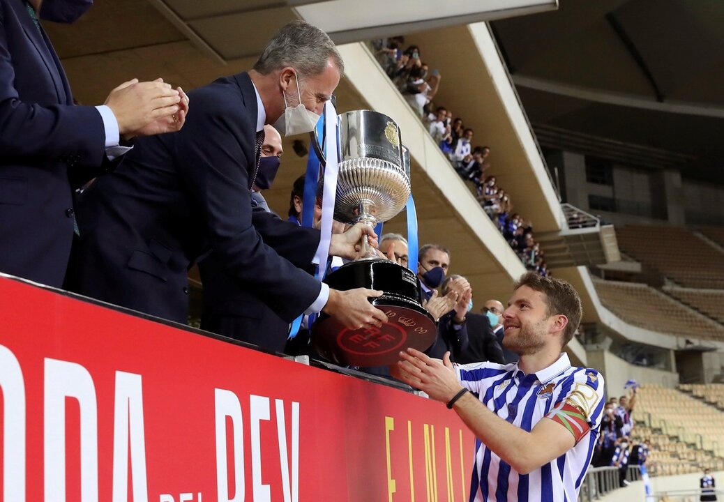 El rey en la final de la Copa del Rey. Foto de archivo.