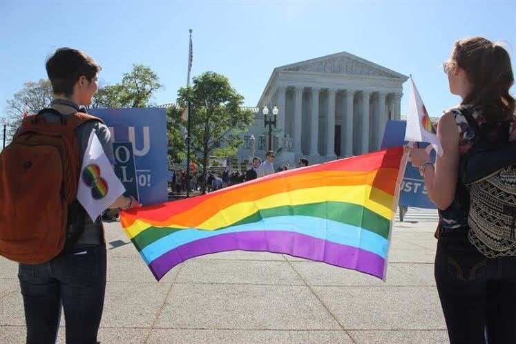 Concentraci&oacute;n en Atenas en favor del matrimonio homosexual.