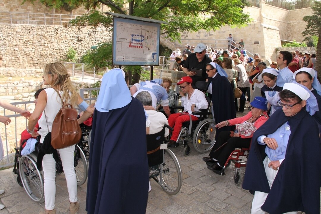 Una peregrinaci&oacute;n a Tierra Santa organizada por la Hospitalidad Jes&uacute;s de Nararet. 